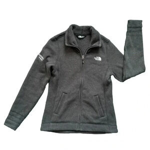 The North Face Jacket Womens Size S/P Full Zip High Neck Company Embroidery